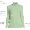Lands’ End Lightweight Jersey Long Sleeve Turtleneck(Soft Jade)