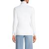 Lands’ End Lightweight Jersey Long Sleeve Turtleneck(White)