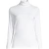 Lands’ End Lightweight Jersey Long Sleeve Turtleneck(White)