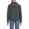 Lands’ End Men’s Anyweather Fleece Hooded Full Zip Jacket(Dark Charcoal Heather)