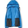 Lands’ End Men’s Anyweather Fleece Hooded Full Zip Jacket(Soft Boreal Blue)