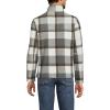 Lands’ End Men’s Anyweather Fleece Quarter Zip Pullover(Boulder Gray Glen Plaid)