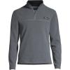 Lands’ End Men’s Anyweather Fleece Quarter Zip Pullover(Dark Charcoal Heather)