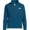 Lands’ End Men’s Anyweather Fleece Quarter Zip Pullover(Evening Bay)