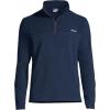 Lands’ End Men’s Anyweather Fleece Quarter Zip Pullover(Radiant Navy)