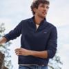 Lands’ End Men’s Anyweather Fleece Quarter Zip Pullover(Radiant Navy)