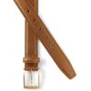 Lands’ End Men’s Classic Leather Chino Belt(Chestnut)