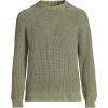 Lands’ End Men’s Drifter Cotton Crewneck Sweater(River Stone Green)
