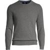 Lands’ End Men’s Fine Gauge Cashmere Sweater(Charcoal Heather)