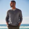Lands’ End Men’s Fine Gauge Cashmere V-Neck Sweater(Charcoal Heather)