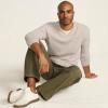 Lands’ End Men’s Fine Gauge Cashmere V-Neck Sweater(Solstice Donegal)