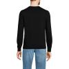 Lands’ End Men’s Fine Gauge Cotton V Neck Sweater(Black)