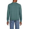 Lands’ End Men’s Fine Gauge Cotton V Neck Sweater(Tourmaline)
