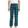 Lands’ End Men’s Flannel Pajama Pants(Green/Navy/Heritage Red Plaid)