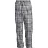Lands’ End Men’s Flannel Pajama Pants(Pewter Heather/Gray Plaid)