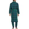 Lands’ End Men’s Flannel Sleepwear Robe(Light Emerald Blackwatch)