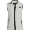 Lands’ End Men’s Full Zip Fleece Vest(Soft Putty)