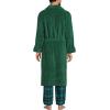 Lands’ End Men’s Full-Length Turkish Cotton Terry Bathrobe – 55″ Length | Plush, Absorbent, 2 Pockets, Spa Comfort(Light Emeralds)