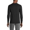 Lands’ End Men’s Knit Rib Henley(Black)
