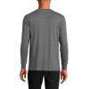 Lands’ End Men’s Knit Rib Henley(Charcoal Heather)