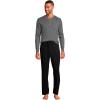 Lands’ End Men’s Knit Rib Henley(Charcoal Heather)