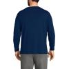 Lands’ End Men’s Knit Rib Henley(Deep Sea Navy)