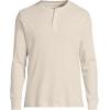 Lands’ End Men’s Knit Rib Henley(Flax Heather)