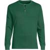 Lands’ End Men’s Knit Rib Henley(Light Emerald)