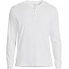 Lands’ End Men’s Knit Rib Henley(White)