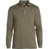 Lands’ End Men’s Long Sleeve American-Grown Supima Cotton Polo Shirt with Pocket(Forest Moss)