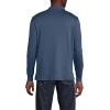 Lands’ End Men’s Long Sleeve American-Grown Supima Cotton Polo Shirt with Pocket(Nightfall Blue)