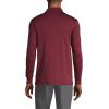 Lands’ End Men’s Long Sleeve American-Grown Supima Cotton Polo Shirt with Pocket(Rich Burgundy)