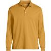 Lands’ End Men’s Long Sleeve American-Grown Supima Cotton Polo Shirt(Dijon Gold)