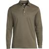 Lands’ End Men’s Long Sleeve American-Grown Supima Cotton Polo Shirt(Forest Moss)