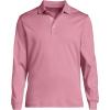 Lands’ End Men’s Long Sleeve American-Grown Supima Cotton Polo Shirt(Soft English Rose)