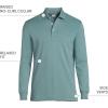 Lands’ End Men’s Long Sleeve American-Grown Supima Cotton Polo Shirt(Tourmaline)