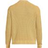 Lands’ End Men’s Long Sleeve Garment Dyed Sweater(Honey Gold)