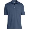 Lands’ End Men’s Premium American-Grown Supima Cotton Polo Shirt, Short Sleeve, Pocket – Big & Tall(Nightfall Blue)