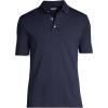 Lands’ End Men’s Premium American-Grown Supima Cotton Polo Shirt, Short Sleeve, Pocket – Big & Tall(Radiant Navy)