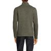 Lands’ End Men’s Quarter Zip Sweater Fleece(Olive Field Heather)