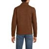 Lands’ End Men’s Quarter Zip Sweater Fleece(Rich Ginger/Coffee Heather)