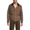 Lands’ End Men’s Reversible Insulated Barn Jacket(Canyon Camel/Buffalo Check)