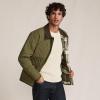 Lands’ End Men’s Reversible Insulated Barn Jacket(River Stone/Olive Plaid)