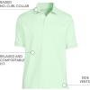 Lands’ End Men’s Short Sleeve American-Grown Supima Cotton Polo Shirt(Icy Mint Green)