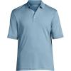 Lands’ End Men’s Short Sleeve American-Grown Supima Cotton Polo Shirt(Light Storm Blue)
