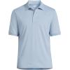 Lands’ End Men’s Short Sleeve American-Grown Supima Cotton Polo Shirt(Pale Slate Blue)