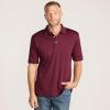 Lands’ End Men’s Short Sleeve American-Grown Supima Cotton Polo Shirt(Rich Burgundy)