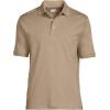 Lands’ End Men’s Short Sleeve American-Grown Supima Cotton Polo Shirt(Toasted Rye Heather)
