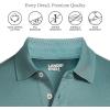 Lands’ End Men’s Short Sleeve American-Grown Supima Cotton Polo Shirt(Tourmaline)