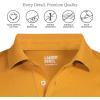 Lands’ End Men’s Short Sleeve American-Grown Supima Cotton Polo Shirt(Vintage Amber)